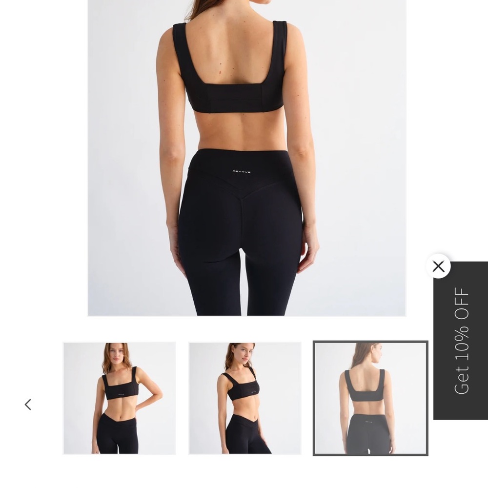 Black sports bra